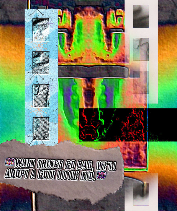 Collage work by Warren Norgaard, selected piece 16